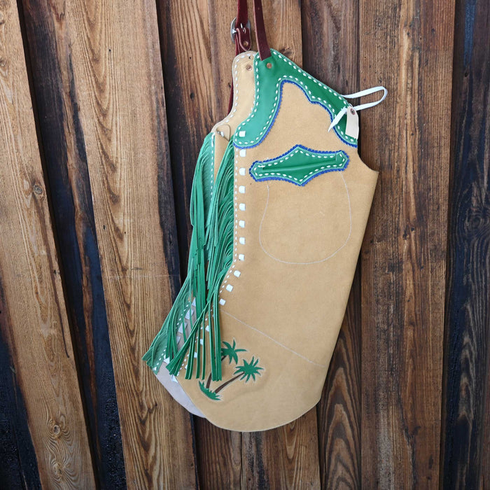 Handmade SURFER & Palm Tree Chaps by EMBERSON