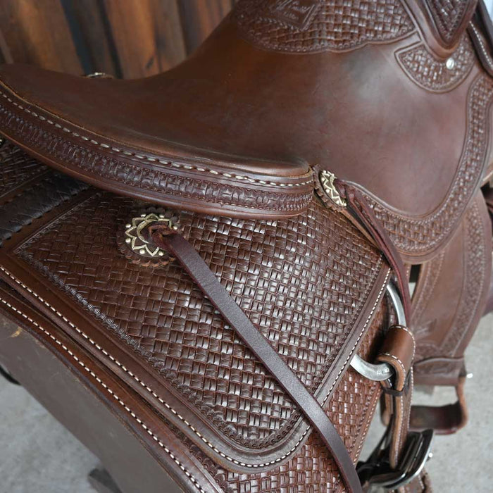 16" USED JEFF SMITH BUSTER WELCH CUTTING SADDLE Saddles - Used Jeff Smith