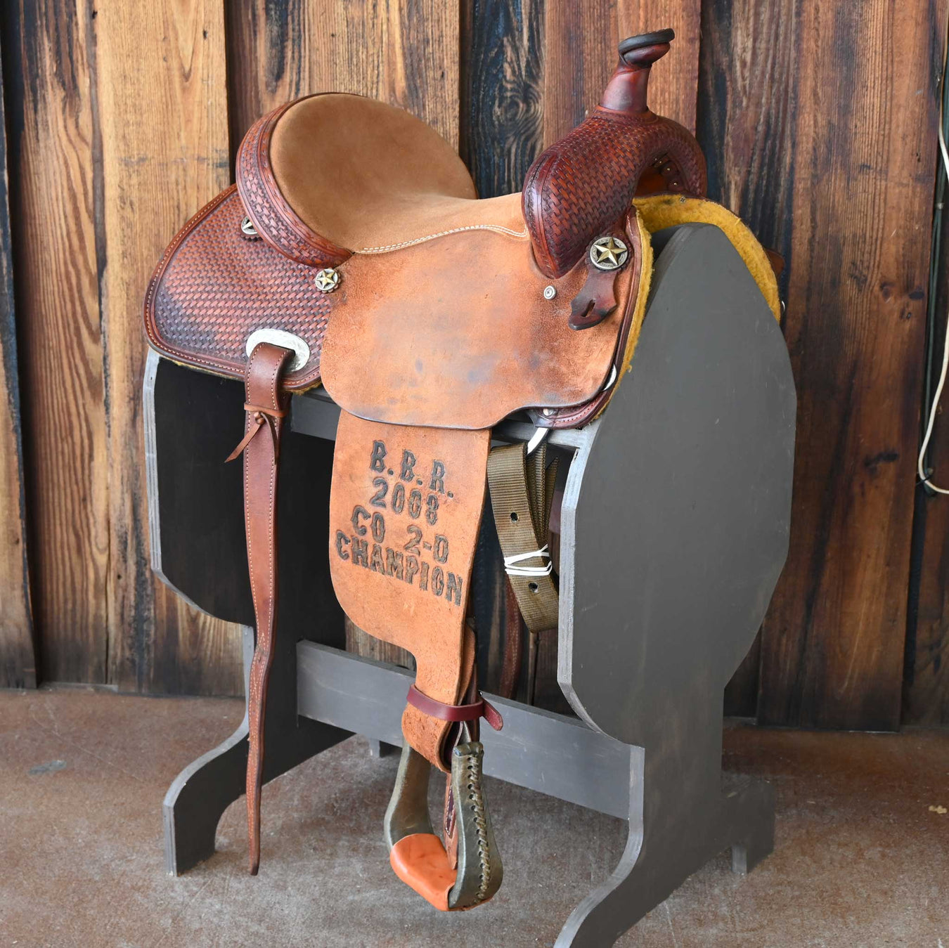14" USED JIM SANDS BARREL SADDLE Saddles - Used Jim Sands