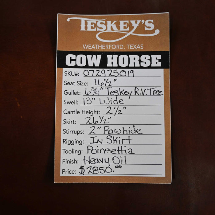 16.5" TESKEY'S RANCH VERSATILITY SADDLE