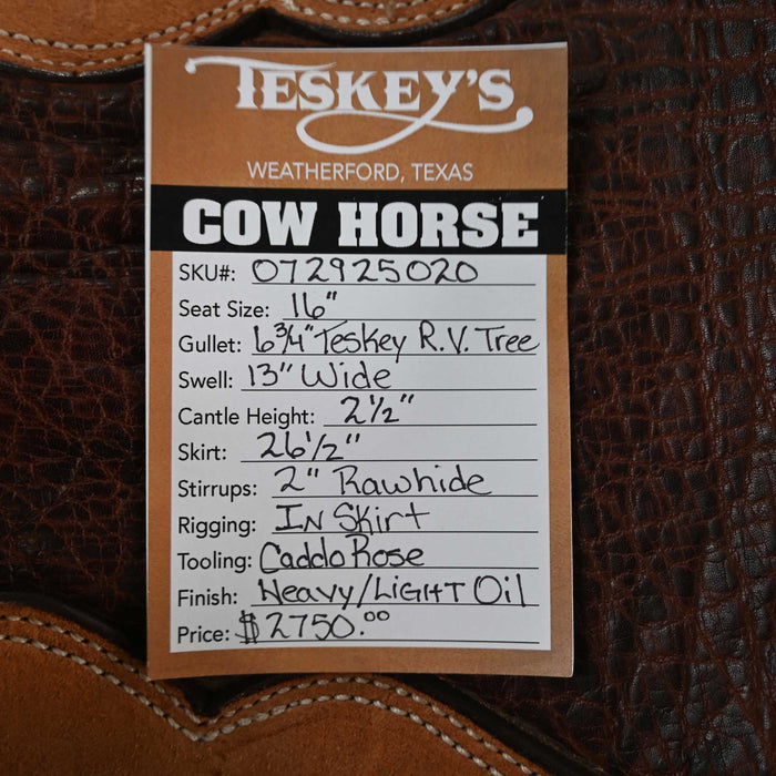 16" TESKEY'S RANCH VERSATILITY SADDLE