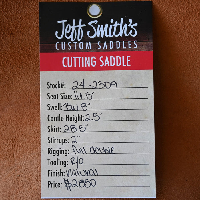 16.5" JEFF SMITH BUSTER WELCH CUTTING SADDLE Saddles - New Jeff Smith