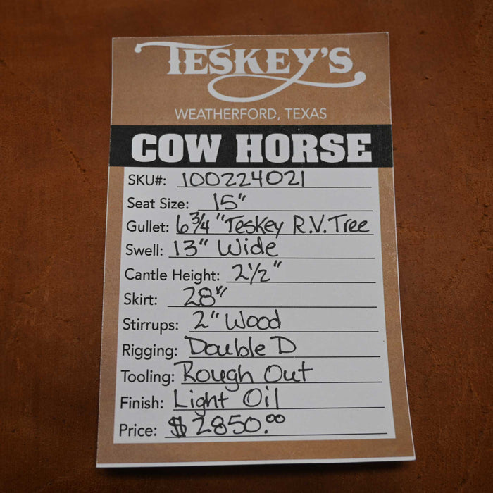 15" TESKEY'S RANCH VERSATILITY SADDLE