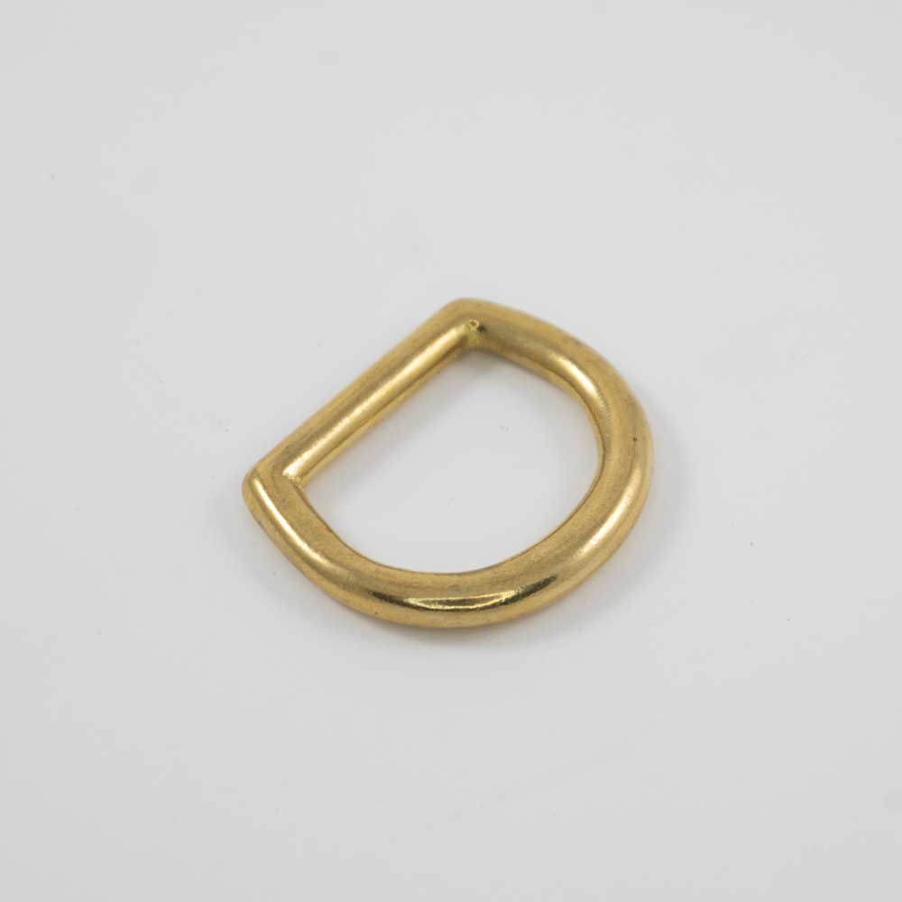 Solid Brass 7/8" Dee Ring