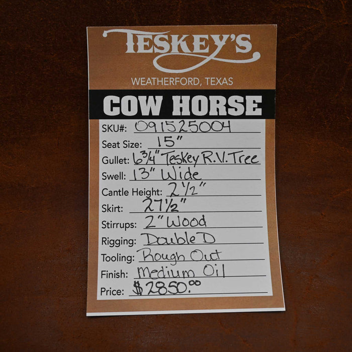 15" TESKEY'S RANCH VERSATILITY SADDLE