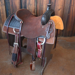 16" JEFF SMITH RANCH CUTTER SADDLE Saddles Jeff Smith