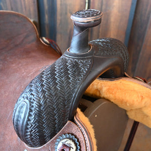 16" JEFF SMITH RANCH CUTTER SADDLE Saddles Jeff Smith