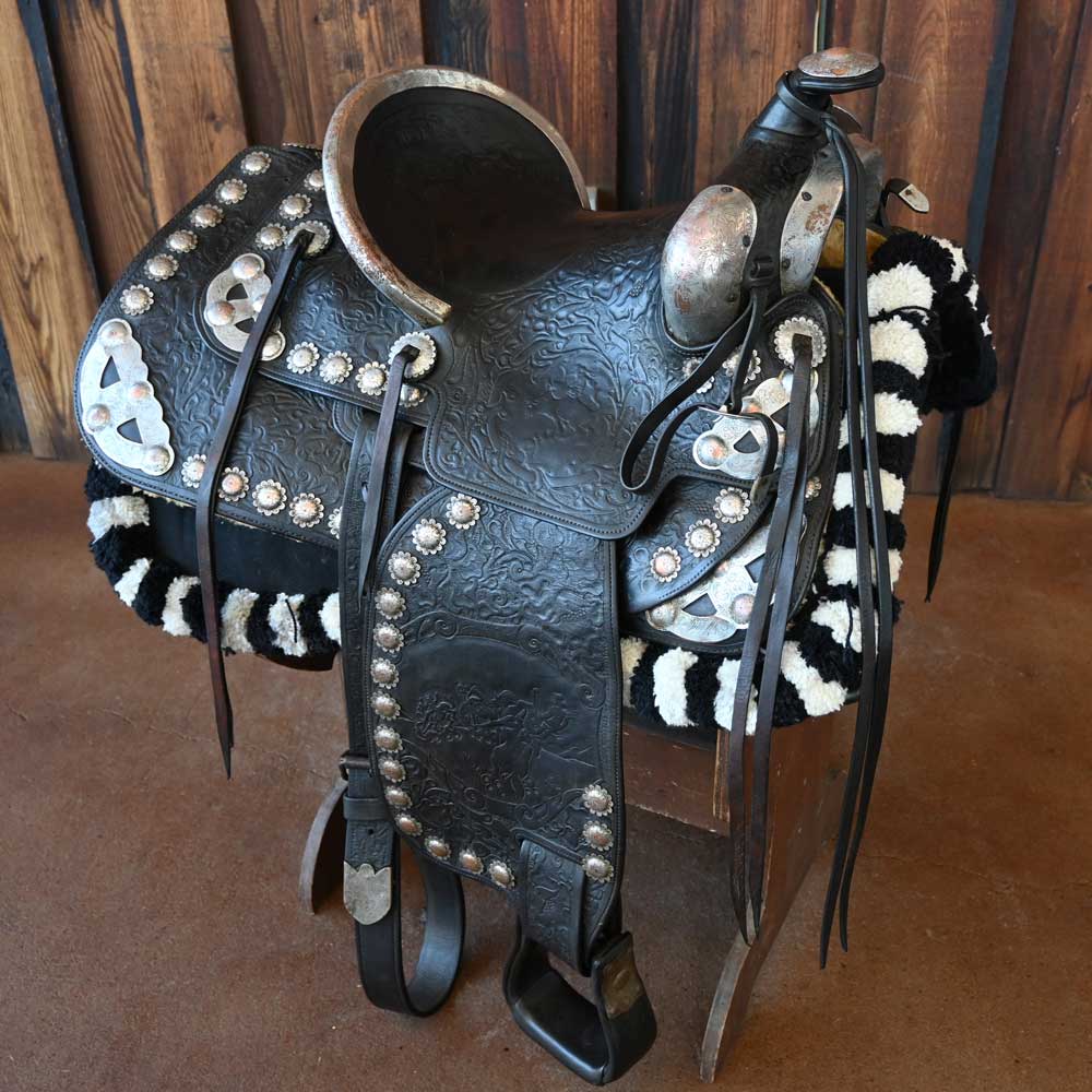 ANTIQUE SHOW PARADE SADDLE _CA981 Collectibles Teskey's