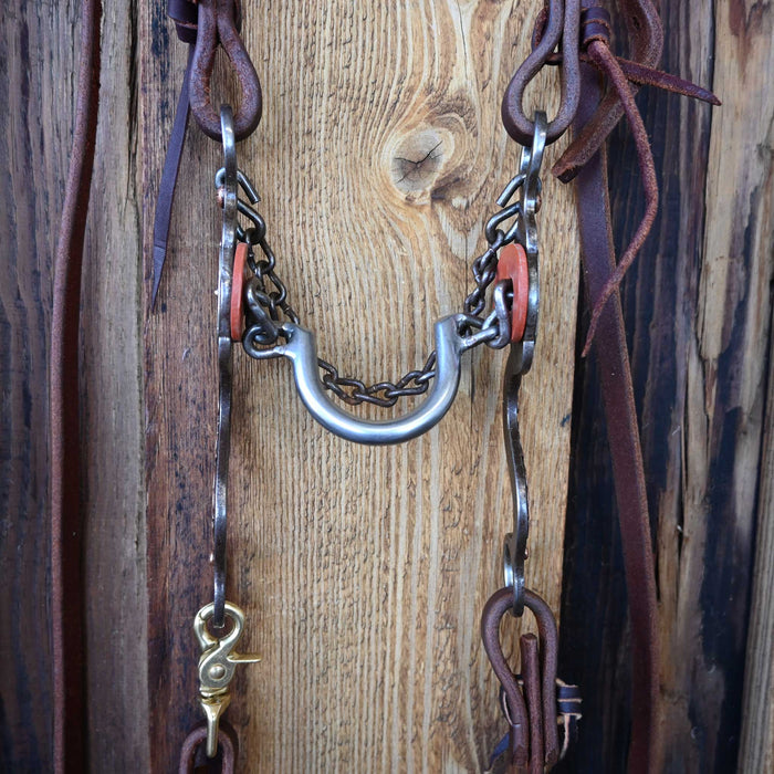 Blessing Ported Chain Bridle Rig w/ Split Ear Headstall