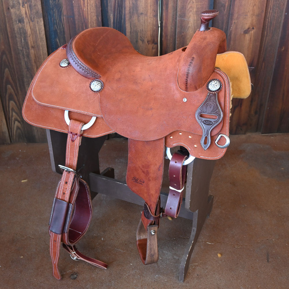 16.5" JEFF SMITH COW HORSE SADDLE Saddles Jeff Smith