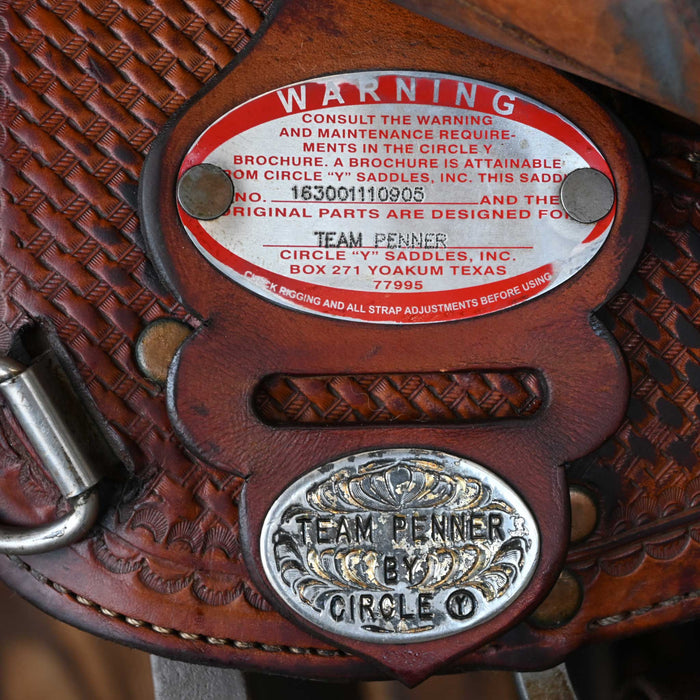 15.5" USED CIRCLE Y TEAM PENNER SADDLE