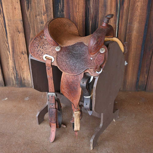 14" USED JEFF SMITH MARY WALKER BARREL SADDLE Saddles - Used Jeff Smith