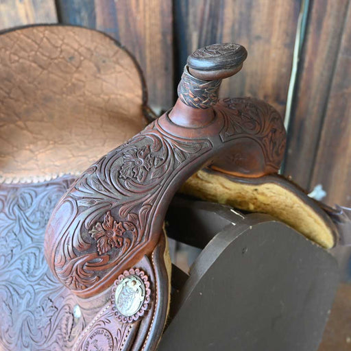 14" USED JEFF SMITH MARY WALKER BARREL SADDLE Saddles - Used Jeff Smith