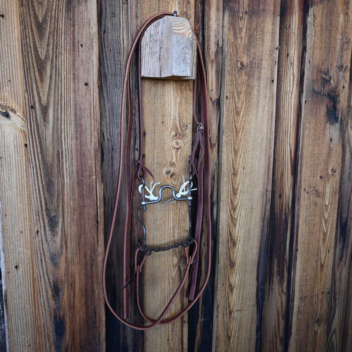 Jim Edwards Solid Port Bridle Rig w/ Split Ear Headstall