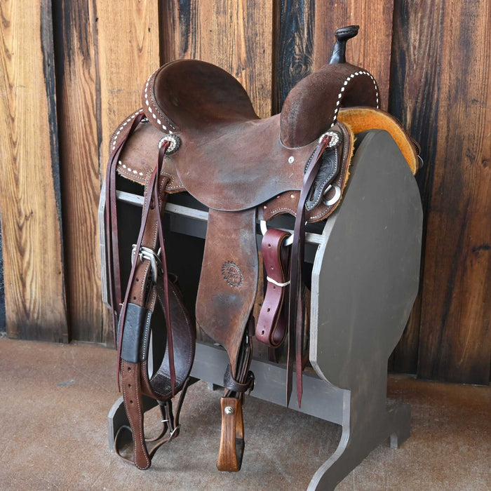 14.5" USED JEFF SMITH JACKIE GANTER BARREL SADDLE