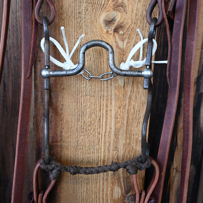 Jim Edwards Solid Port Bridle Rig w/ Split Ear Headstall