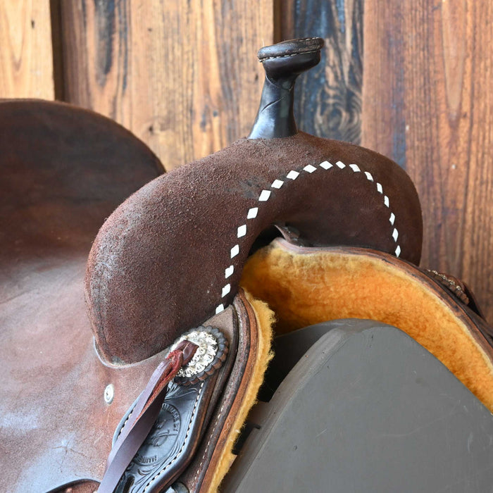 14.5" USED JEFF SMITH JACKIE GANTER BARREL SADDLE
