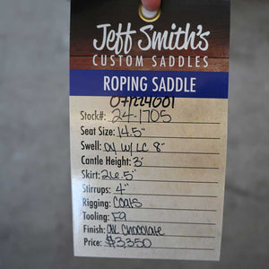 14.5" JEFF SMITH ROPING SADDLES Saddles Jeff Smith   