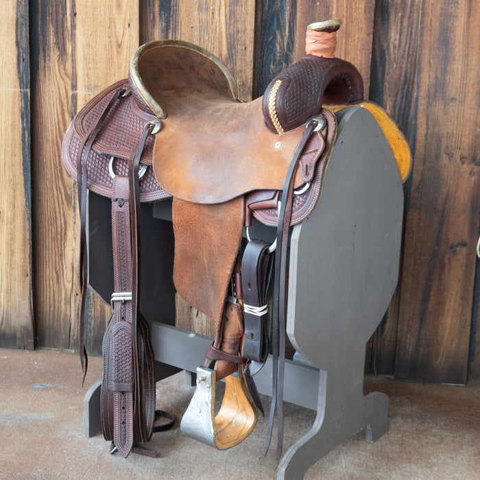15.5" USED TESKEY'S RANCH ASSOCIATION SADDLE