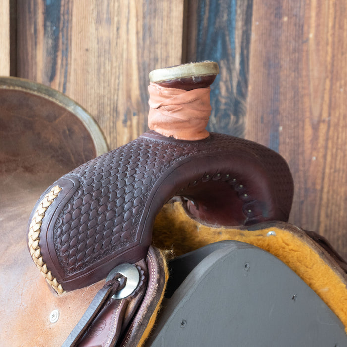 15.5" USED TESKEY'S RANCH ASSOCIATION SADDLE