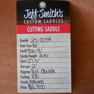 16" JEFF SMITH CUTTING SADDLE Saddles Jeff Smith