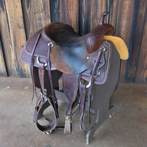 16" USED JEFF SMITH BEAU GALYEAN CUTTING SADDLE Saddles - Used Jeff Smith