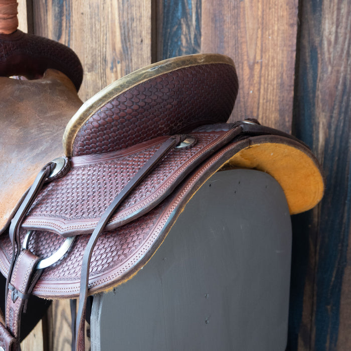 15.5" USED TESKEY'S RANCH ASSOCIATION SADDLE