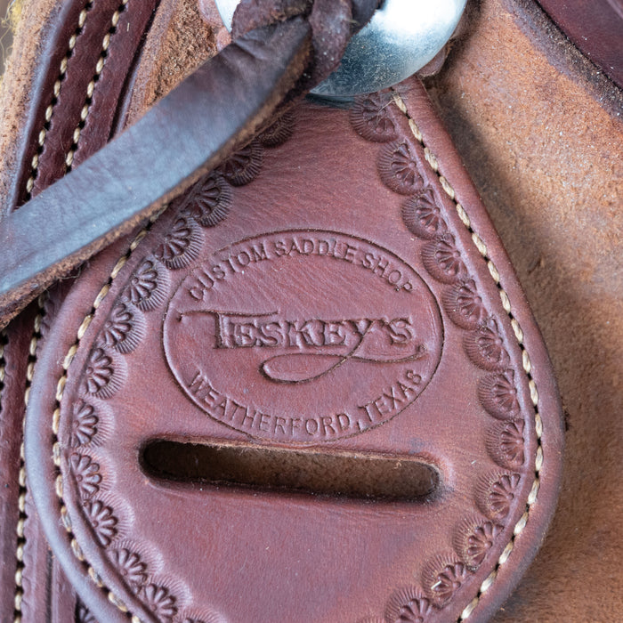 15.5" USED TESKEY'S RANCH ASSOCIATION SADDLE
