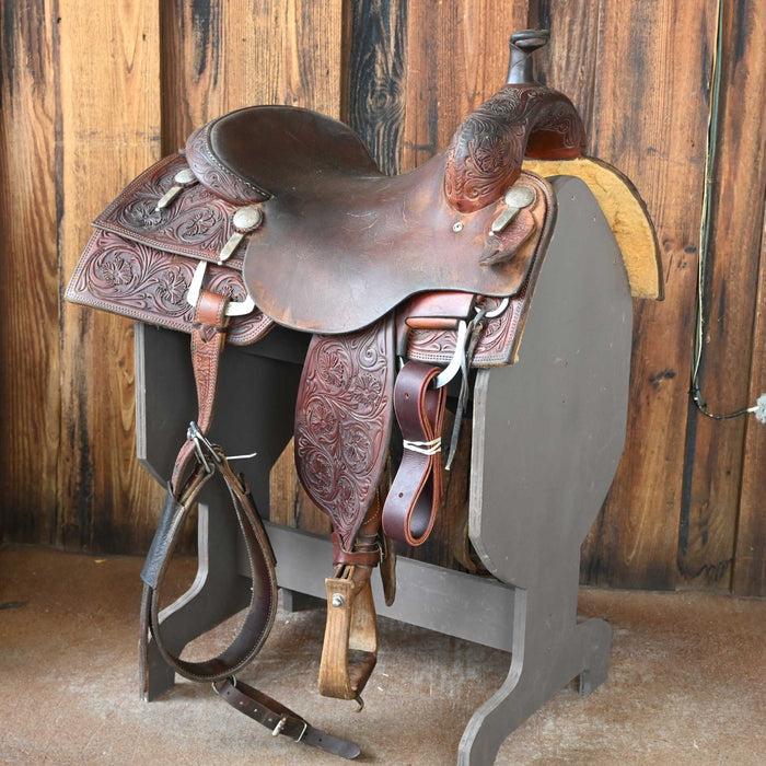 16" USED SADDLE HOUSE RANCH CUTTER SADDLE