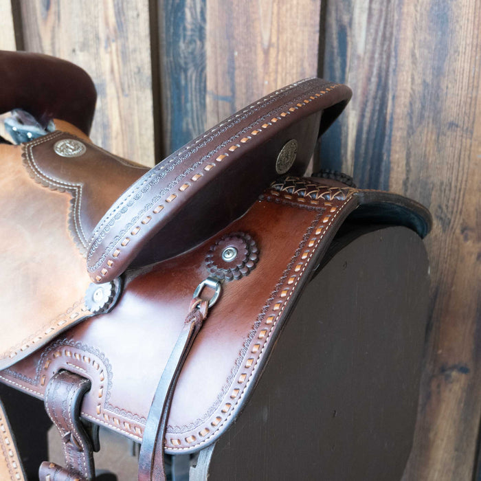 14" USED DOUBLE J THE DUKE BARREL SADDLE