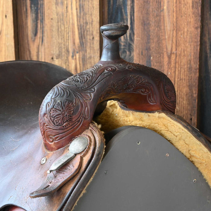 16" USED SADDLE HOUSE RANCH CUTTER SADDLE