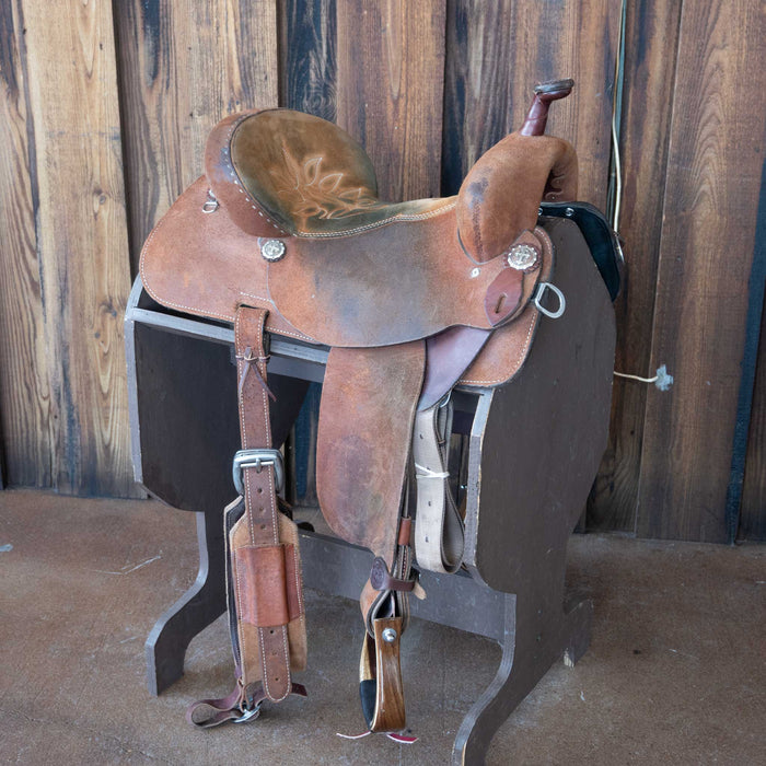 15" USED DOUBLE J THE DUKE BARREL SADDLE