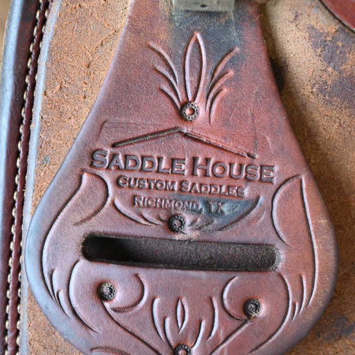 16" USED SADDLE HOUSE RANCH CUTTER SADDLE