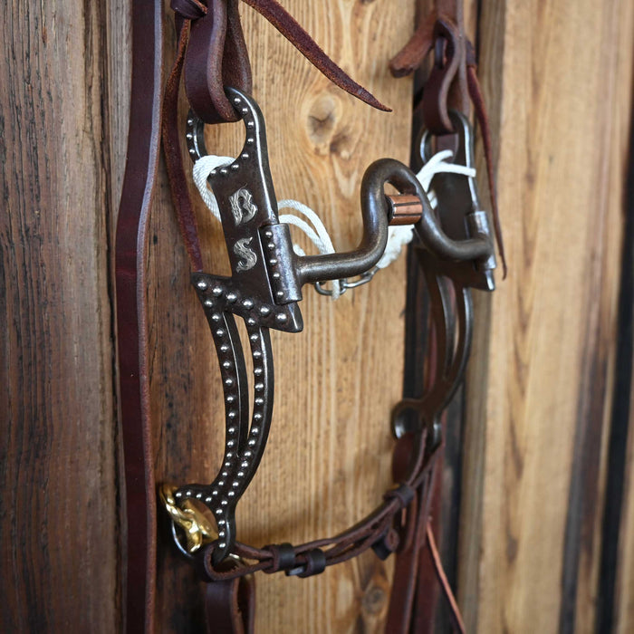 Alderson Solid Port Bridle Rig w/ Split Ear Headstall
