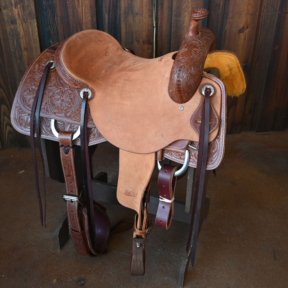 16" JEFF SMITH RANCH CUTTER SADDLE Saddles Jeff Smith