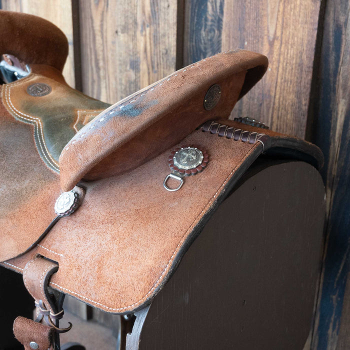 15" USED DOUBLE J THE DUKE BARREL SADDLE