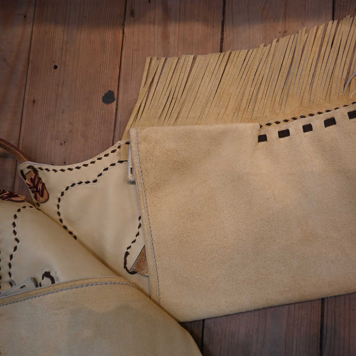 101's "Mello Yello" Stepthrough Chaps w/Black Cowhorn Conchos Tack - Chaps & Chinks Teskey's