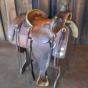 14.5" USED TIMBER CREEK RANCH SADDLE Saddles Timber Creek   