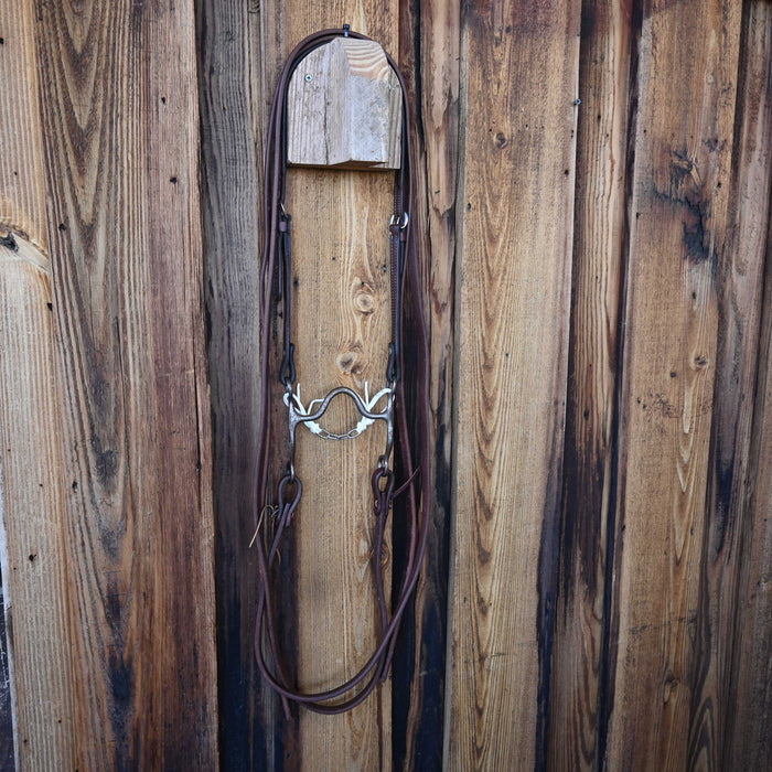 Overton Solid Port Bridle Rig w/ Split Ear Headstall