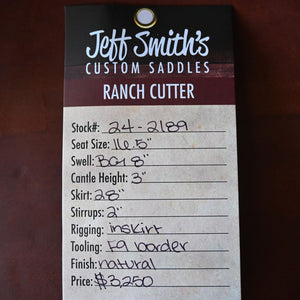 16.5" JEFF SMITH RANCH CUTTER SADDLE Saddles Jeff Smith