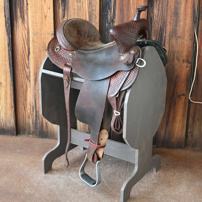 14" USED DOUBLE J BARREL SADDLE