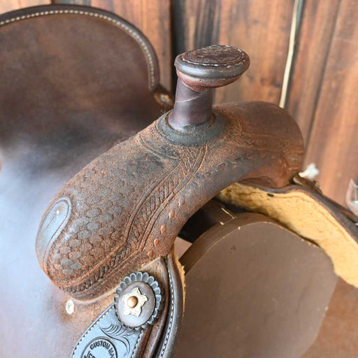 14.5" USED JEFF SMITH ROPING SADDLE Saddles - Used Jeff Smith