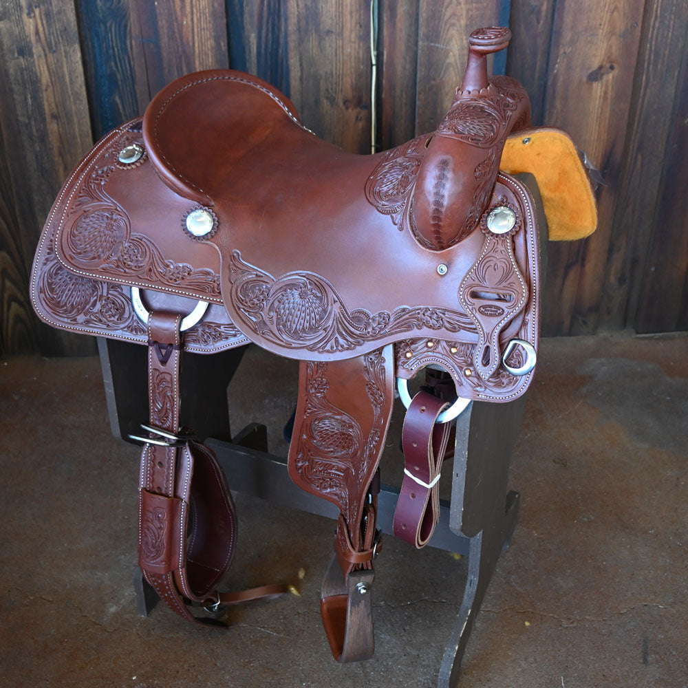 16.5" JEFF SMITH RANCH CUTTER SADDLE Saddles Jeff Smith