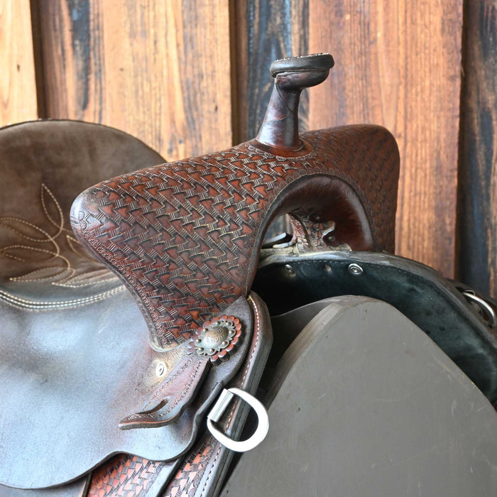 14" USED DOUBLE J BARREL SADDLE
