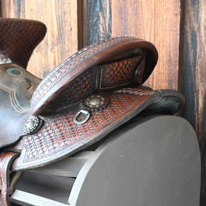 14" USED DOUBLE J BARREL SADDLE