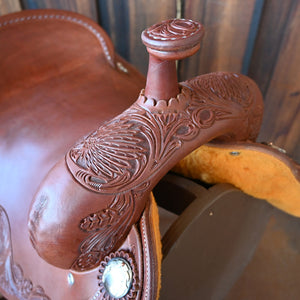 16.5" JEFF SMITH RANCH CUTTER SADDLE Saddles Jeff Smith