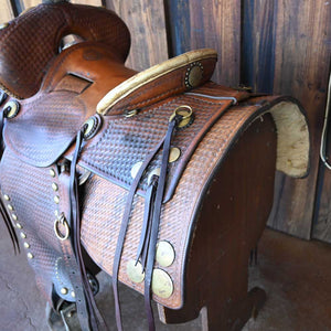 14.5" USED TIMBER CREEK RANCH SADDLE Saddles Timber Creek   