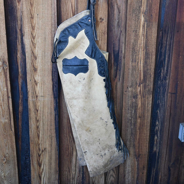 Smooth Stepthrough Chaps w/Black Fringe
