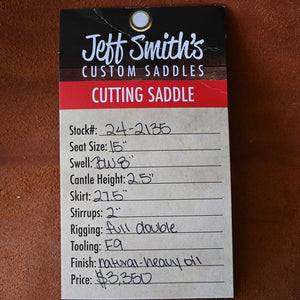 15" JEFF SMITH CUTTING SADDLE Saddles Jeff Smith