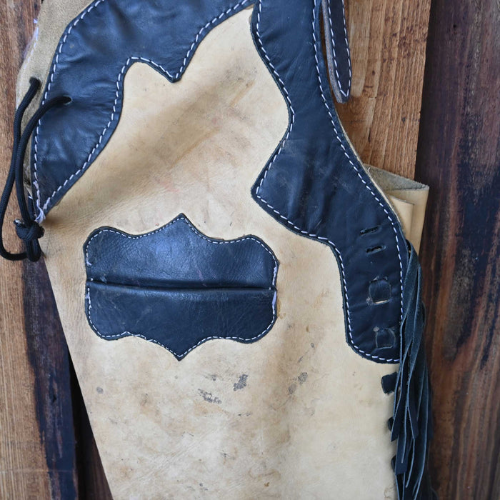 Smooth Stepthrough Chaps w/Black Fringe